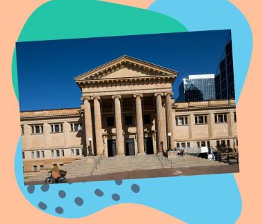 Mitchell Library front steps